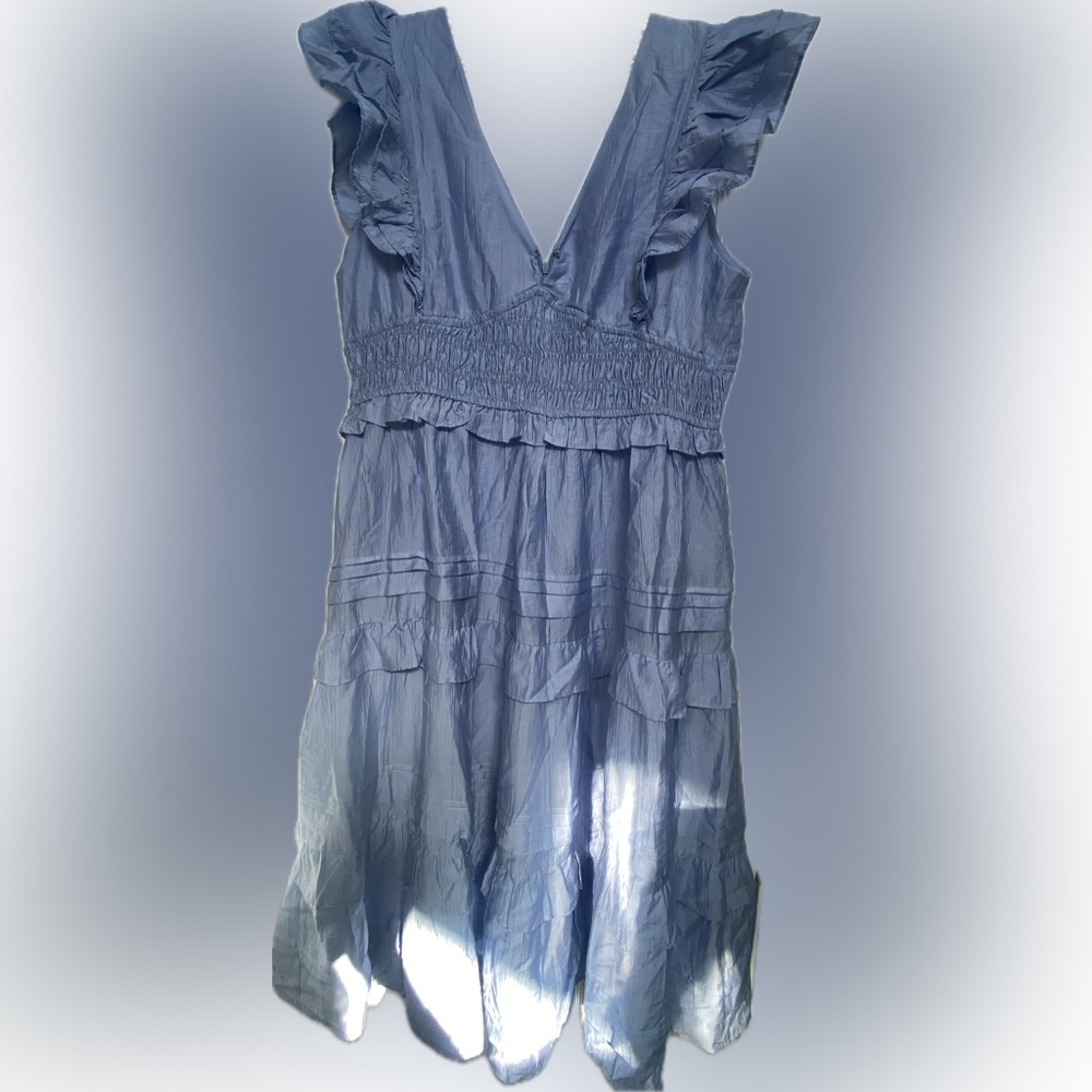NWOT TCEC ruffle tiered midi dress